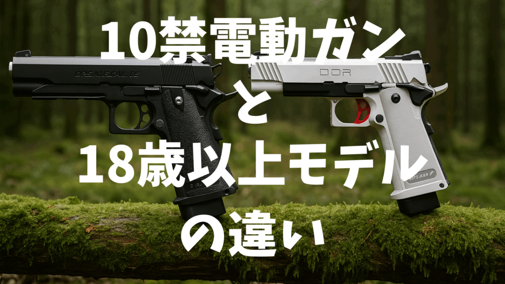 10歳以上(10禁)電動ガンとは?18歳以上モデルとの違い画像