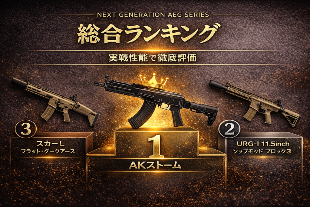 東京マルイ次世代電動ガン【総合ランキング】画像