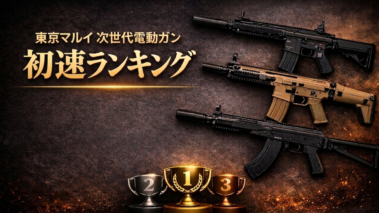 【2026年最新】東京マルイ次世代電動ガン初速（威力・最強）ランキングアイキャッチ