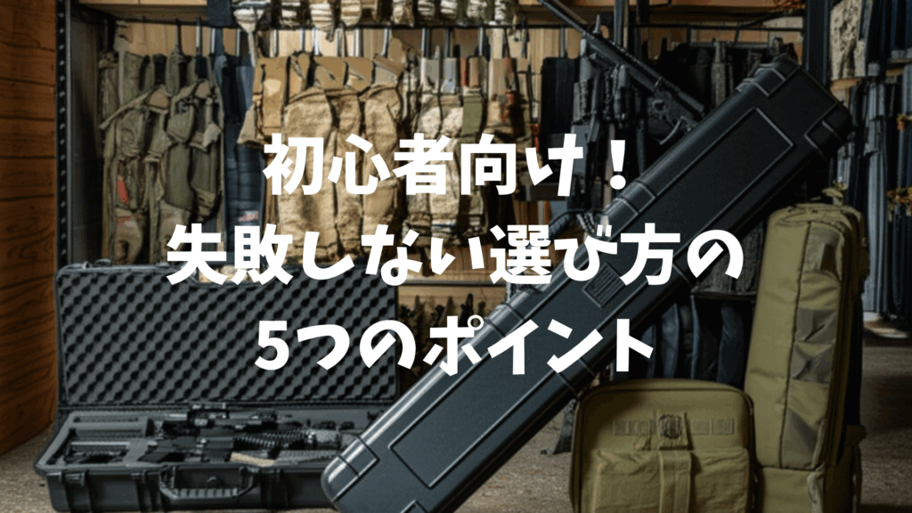 初心者向け!失敗しない選び方の5つのポイント画像