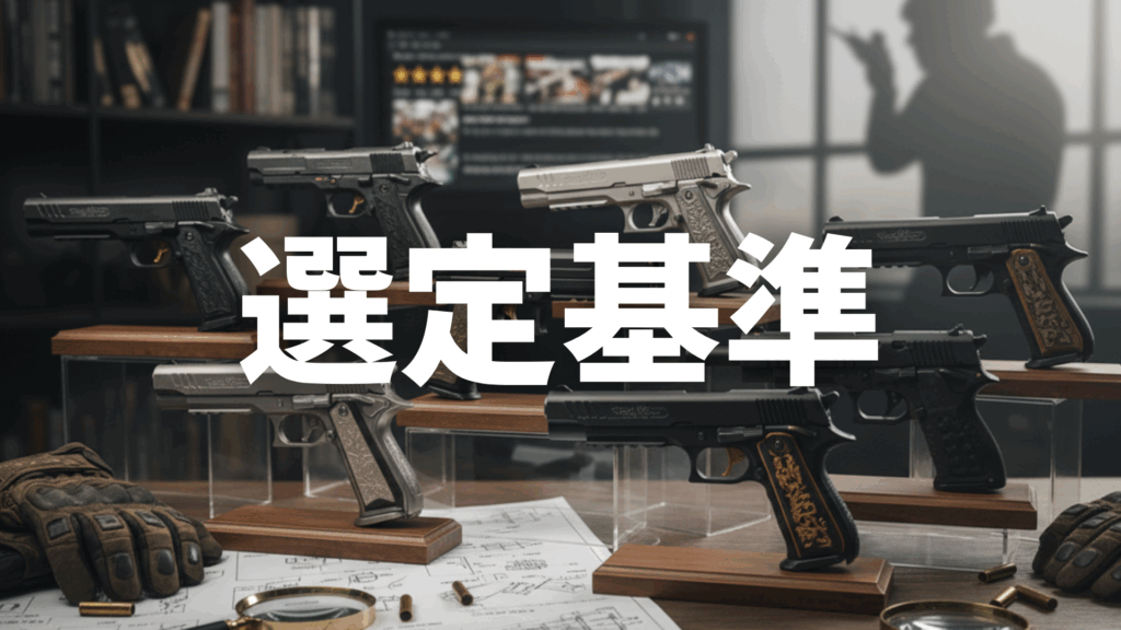 カッコいい「ハンドガン」ランキングの選定基準画像