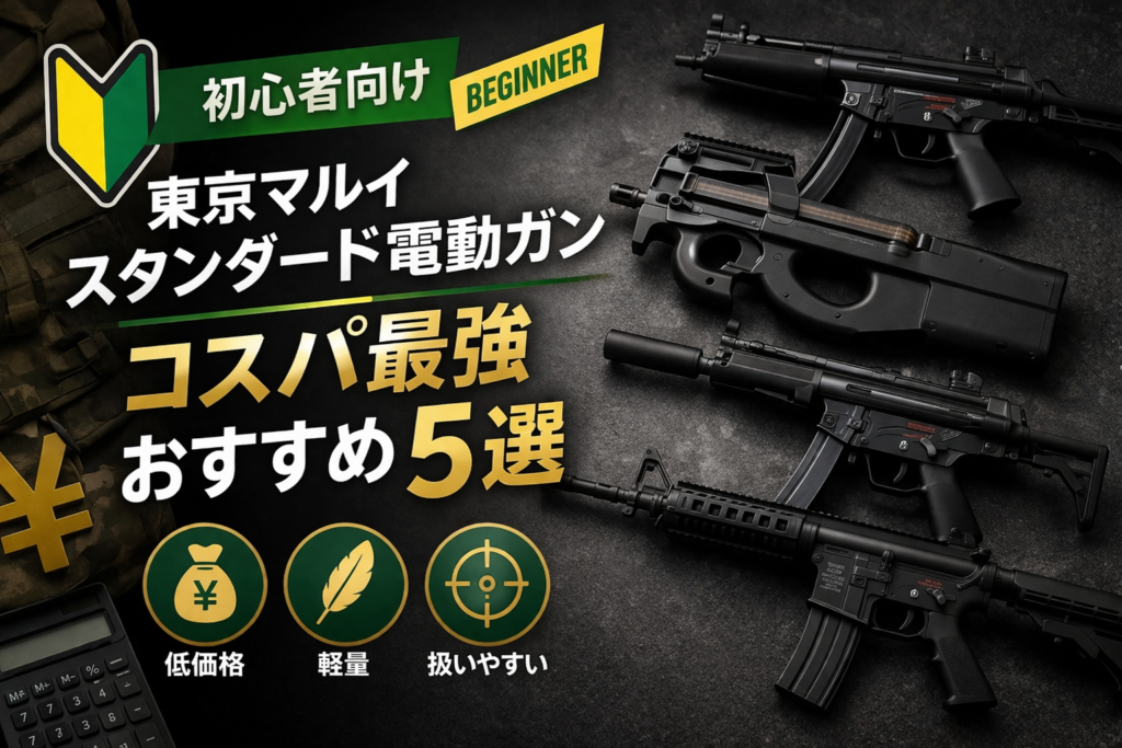 東京マルイスタンダード電動ガン初心者におすすめのコスパ重視5選画像