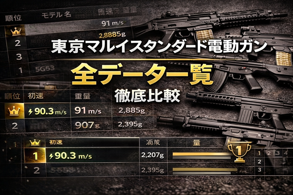 東京マルイスタンダード電動ガン【各データー】一覧画像