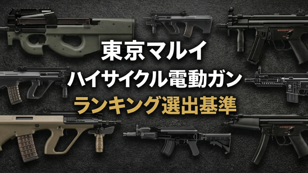東京マルイ[HC]ハイサイクルカスタム電動ガン初速（威力・最強）ランキング選出基準画像