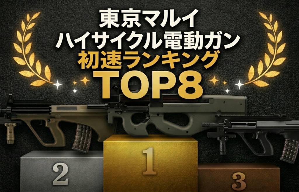 東京マルイ[HC]ハイサイクルカスタム電動ガン初速（威力・最強）ランキングTOP8画像