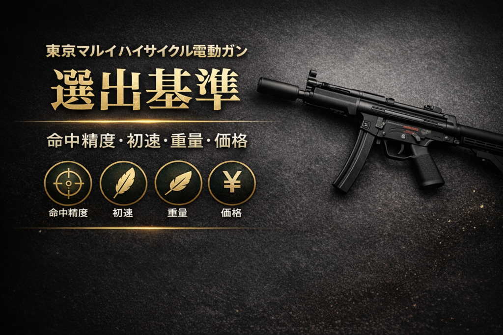 【2026年最新】東京マルイハイサイクル電動ガンおすすめランキング選出基準画像