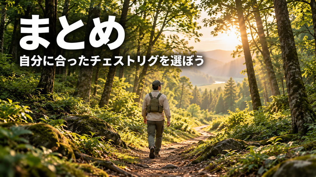 まとめ|自分に合ったチェストリグを選ぼう画像
