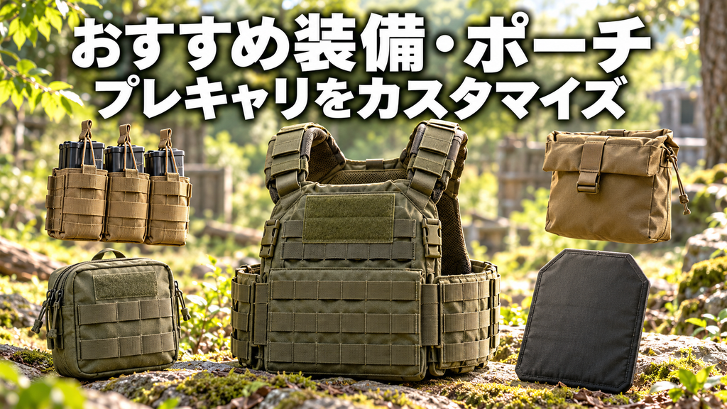 プレートキャリアと一緒に揃えたい装備・ポーチ画像