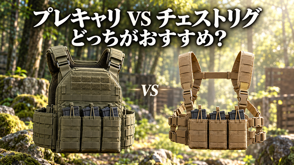 プレートキャリアとチェストリグはどっちがおすすめ?画像