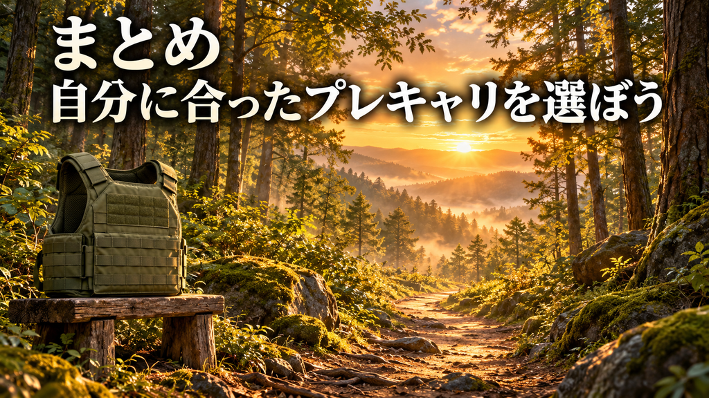 まとめ|自分に合ったプレートキャリアを選ぼう画像